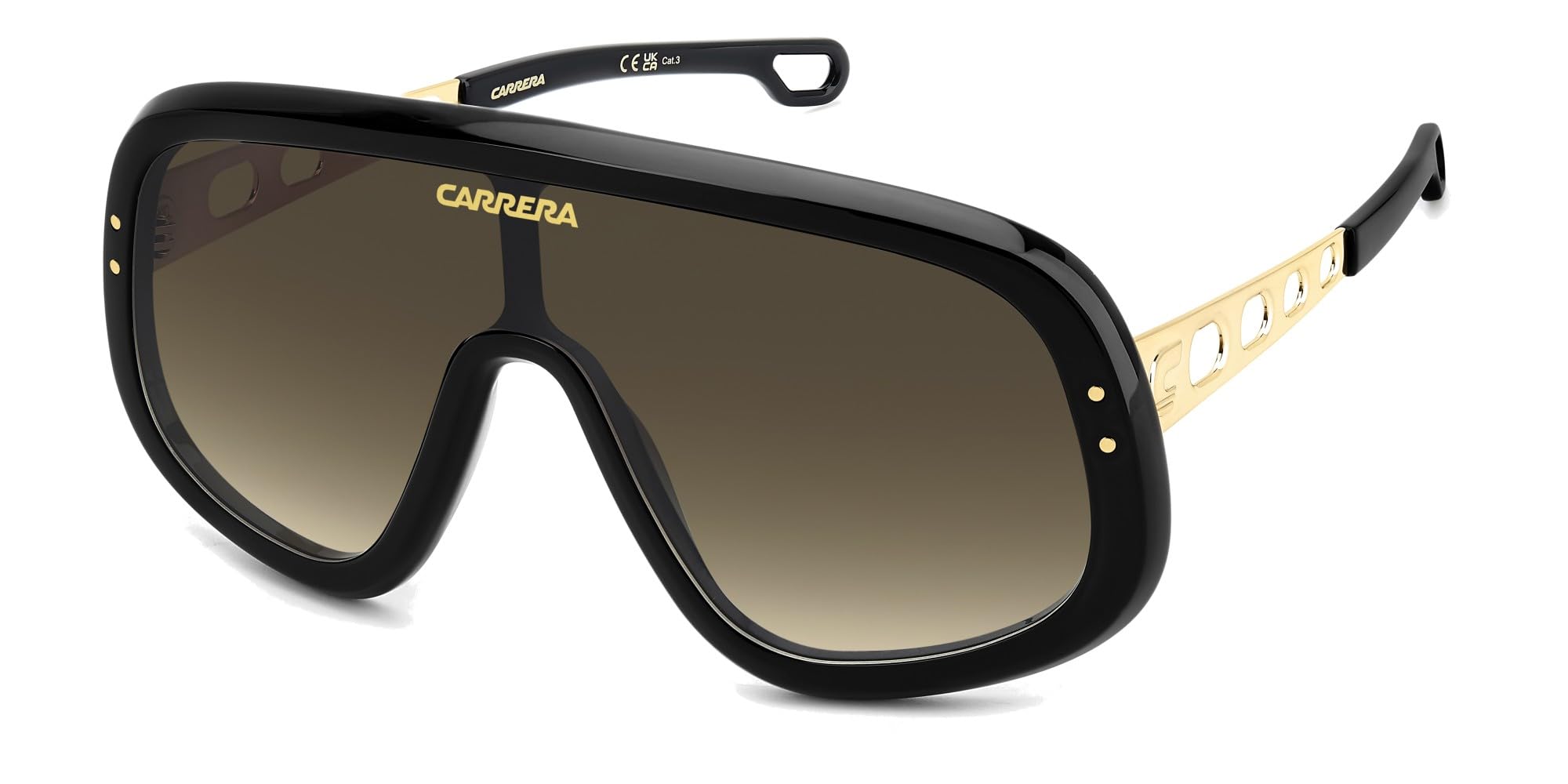 Carrera FLAGLAB 17 - SPECIAL EDITION BLACK GOLD/BLACK BROWN GREEN ANTIREFLEX 99/1/140 men Sunglasses