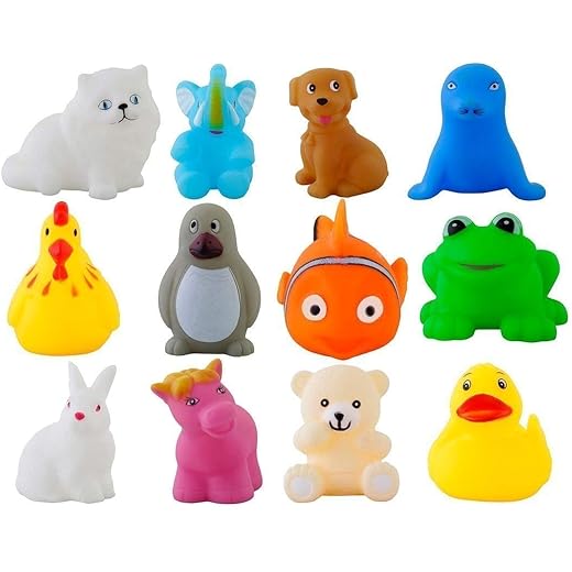 Colorful Floating Baby Bath Toys Assorted