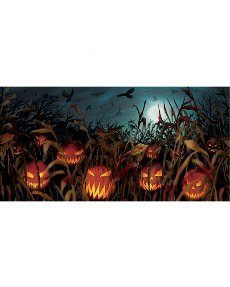 Field of Screams Horizontal Halloween Banner
