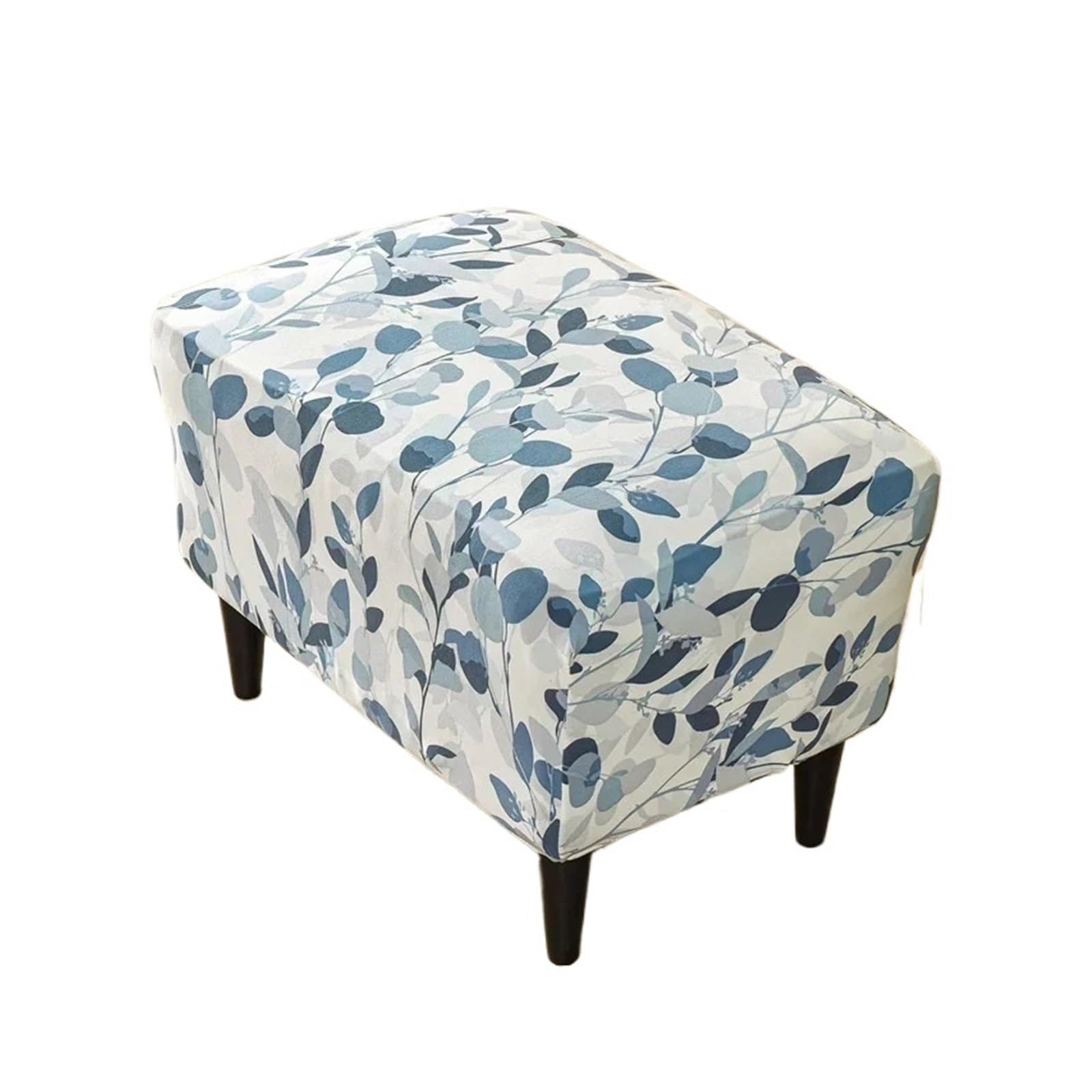 GCYEIDMA Wing Chair Slipcover Wing Chair Cover Stretch Armchair Relax Sofa Slipcovers with Seat Cushion Covers for Living Room Furniture(B15 Footstool Cover)