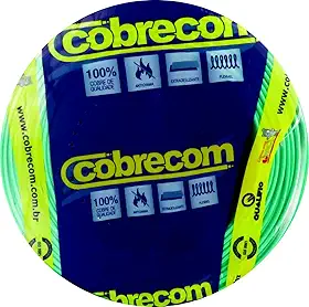Fio Elétrico 2.5mm Cobrecom Flexível 750V Rolo Com 100 Metros