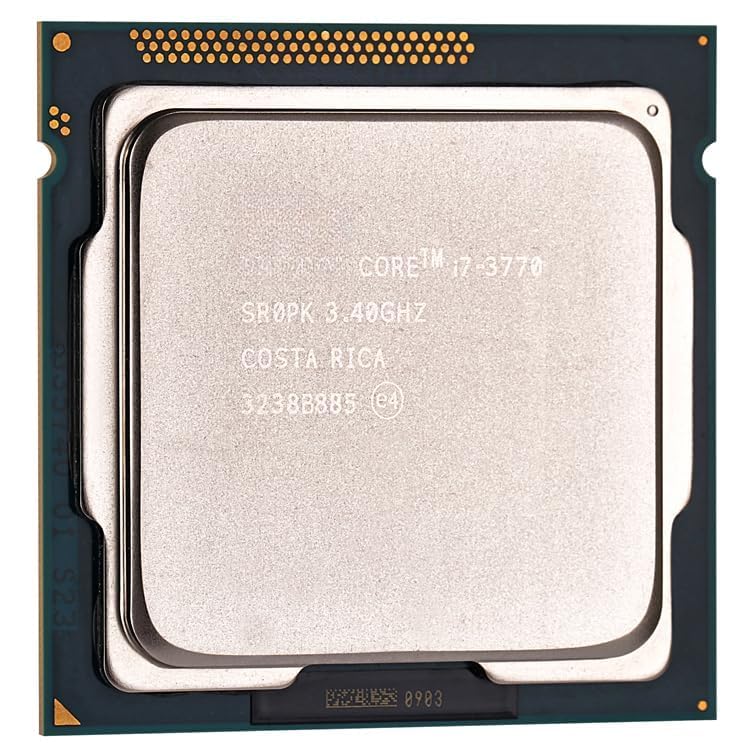Image of Core i7 3nd Generation 3770 3.4 GHz Upto 3.9 GHz LGA 1155 Socket 4 Cores 8 Threads 8 MB Smart Cache Desktop Processor (Comes with Thermal Paste).