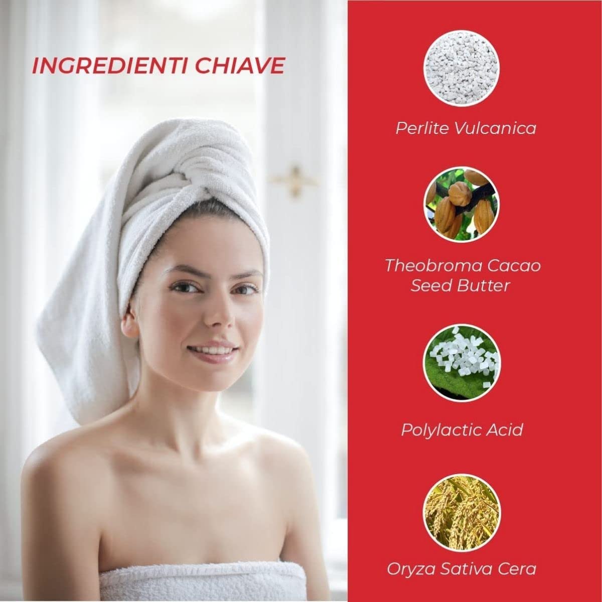 Scrub Corpo e Viso Donna Drenante - Esfoliante Piedi - Riduce Brufoli - Crema Corpo Profumata Fragola Idratante - Uomo e Donna - Body Scrub Naturale Pelle Secca - Made in Italy Vegano