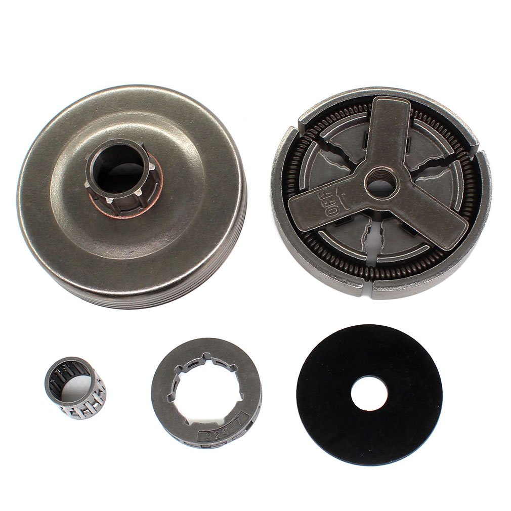 AISEN Clutch Assy for 4500 5200 5800 Chinese Chainsaw 45cc 52cc 58cc Tarus MT-9999 Clutch Drum Needle Bearing Rim Kit