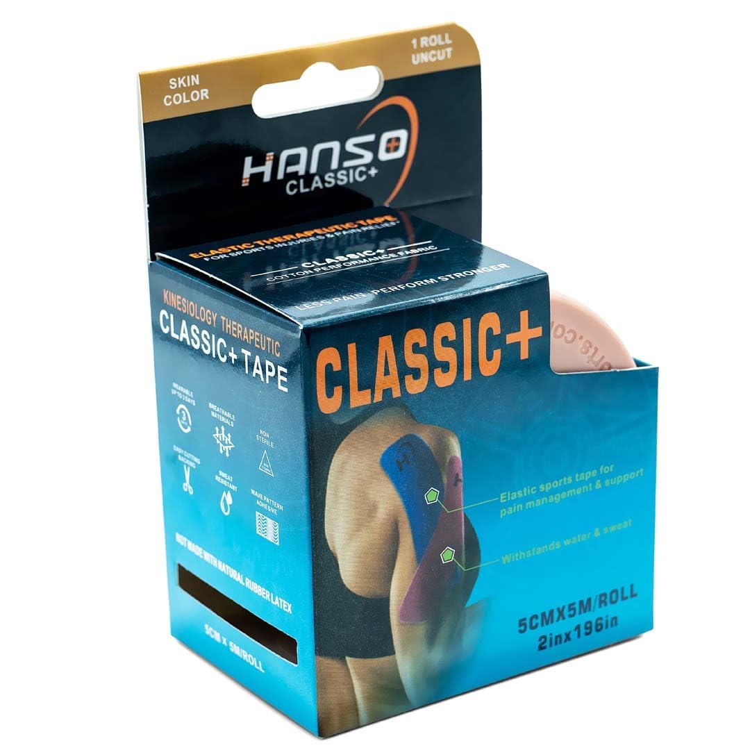 HANSO Classic Plus Kinesiology Tape Premium Cotton Blend | Tape for Physiotherapy, Sports Injuries, Pain Relief, Muscle Support (Skin) (B0CW5W4XSN) Amazon Price History, Amazon Price Tracker