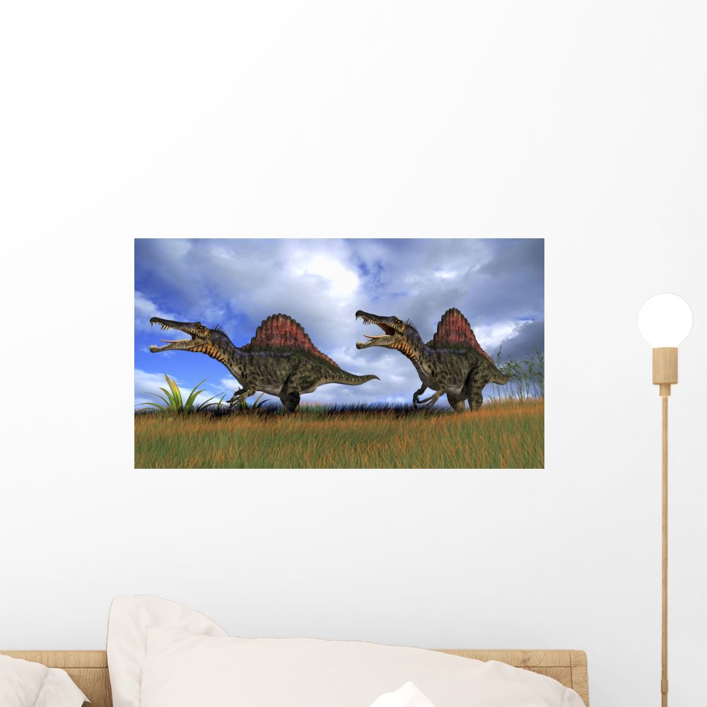 Amazon.com: Wallmonkeys Two Spinosaurus Dinosaurs Hunting Wall