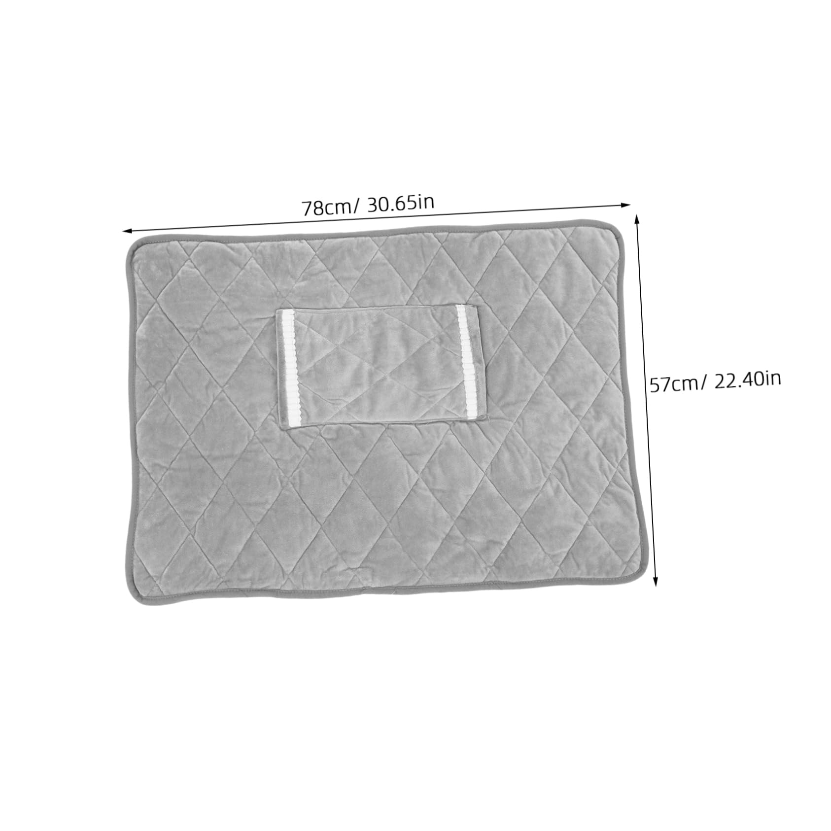 PRETYZOOM Electric Heated Blanket USB Powered Washable Constant Temperature for Camping and Home Use Travel Friendly Soft Material Grey Color