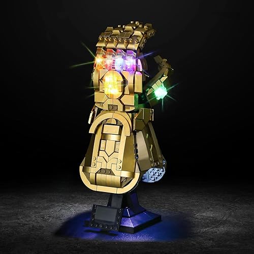 Vaodest LED Light for Lego Marvel Infinity Gauntlet 76191 ModelDesign and Configuration Compatible with Model 76191 LED Light Only Not Building Vaodest LED Light for Lego Marvel Infinity Gauntlet 76191 ModelDesign and Configuration Compatible with Model 76191 LED Light Only Not Building