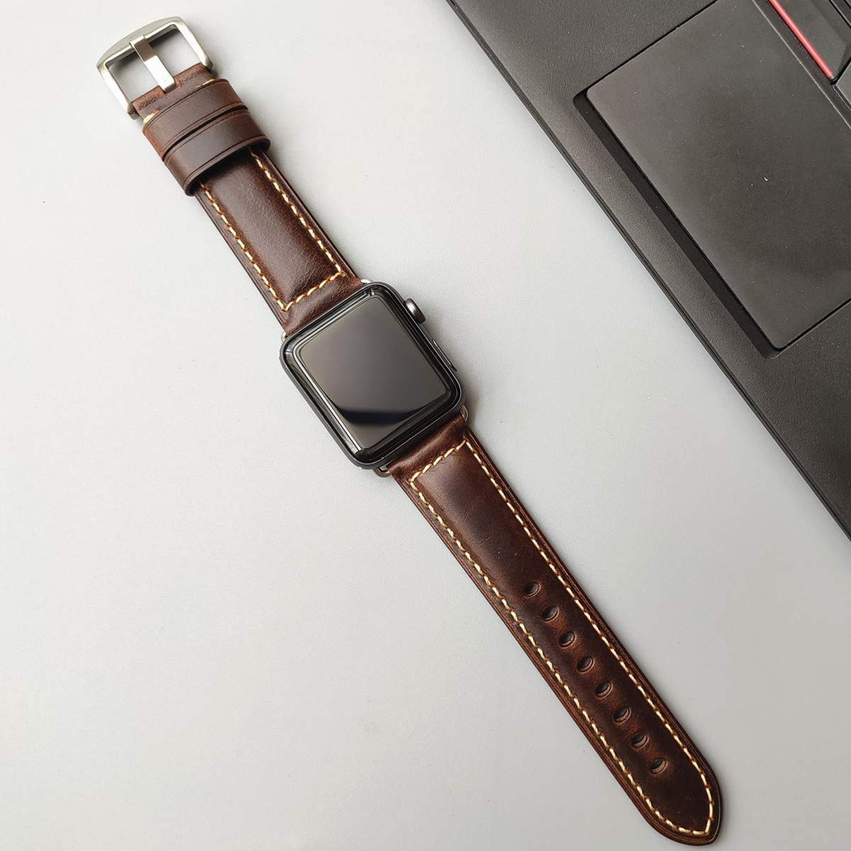 HUAFIY Leather Strap for Apple Watch Strap 38 mm 40 mm 41mm - Image 3