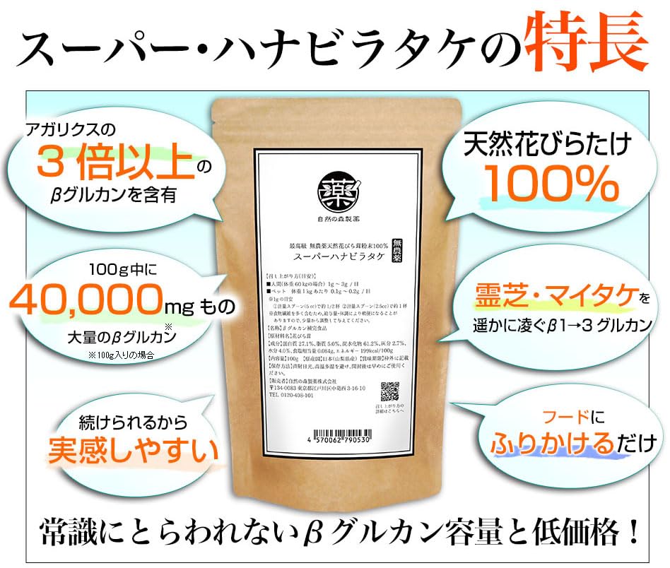スーパーハナビラタケ100㌘2個 【公式通販】