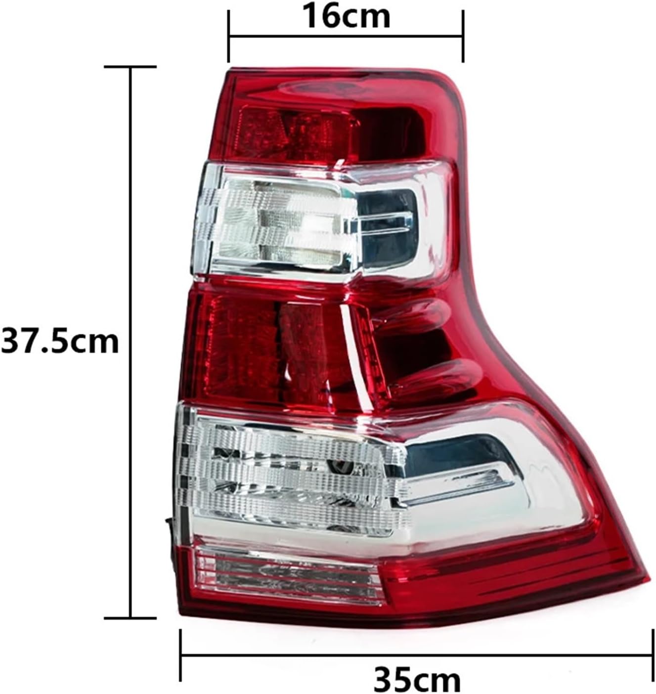 Compatible With Toyota Prado 2014 2015 2016 Tail Light Turn Signal Brake Light Warning Light Bumper Light Tail Light Assembly(Right)