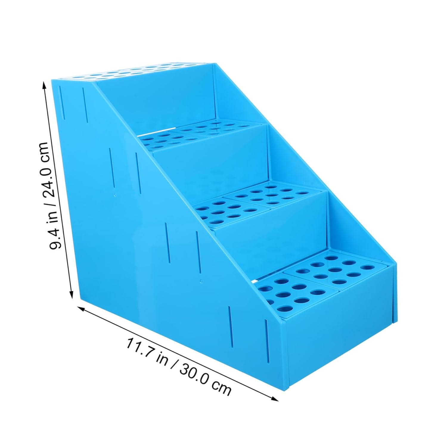 Veemoon Test Tube Rack Trapezoid Shaped Lightweight and Detachable Test Tube Holder for Easy Storage and Organization for Laboratories and Medical Use