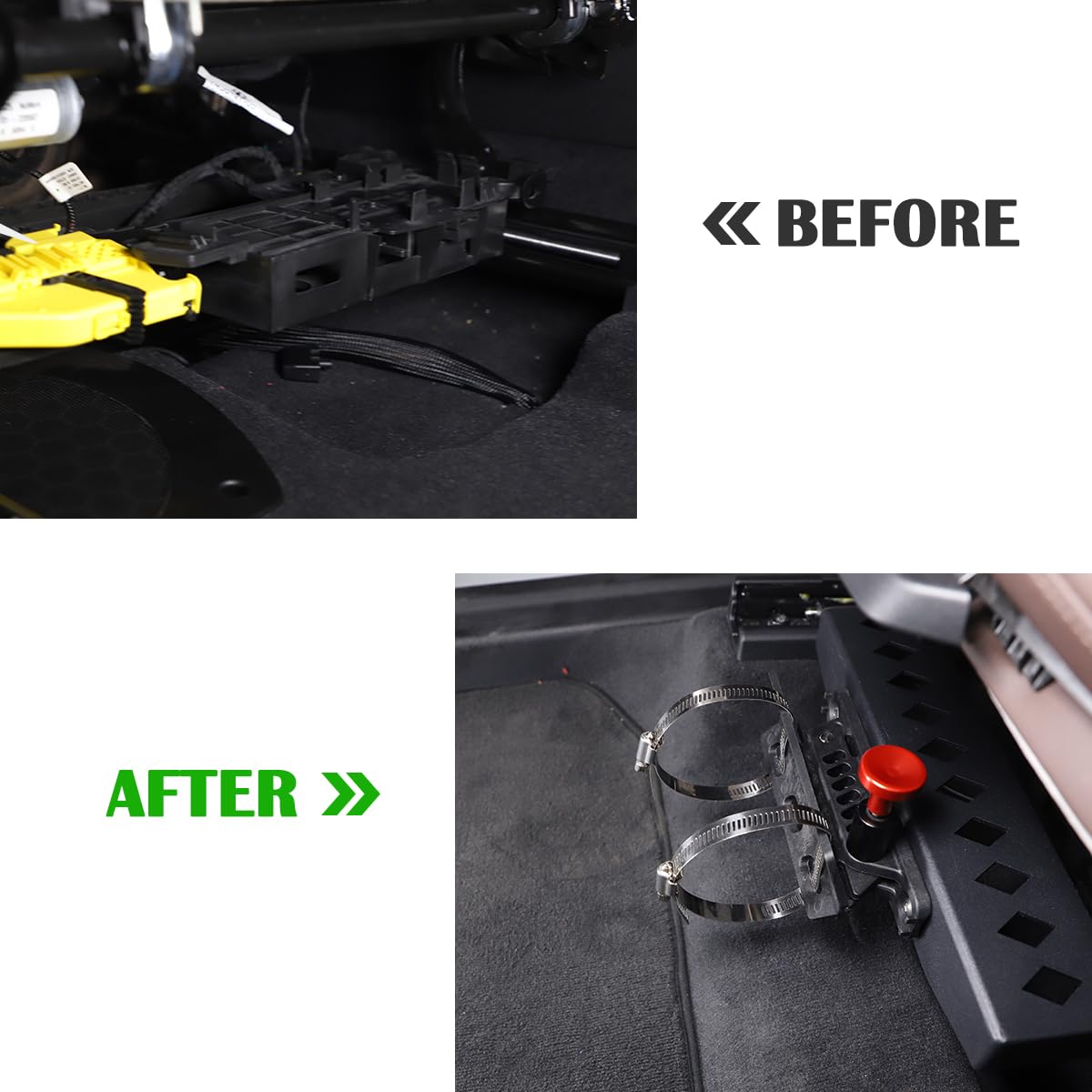 Adjustable Aluminum Fire Extinguisher Mount Holder Compatible with BMW X3 G01 2018-2023 Car Co-Pilot Under Seat Quick Release Roll Bar Fire Extinguisher Mount Bracket