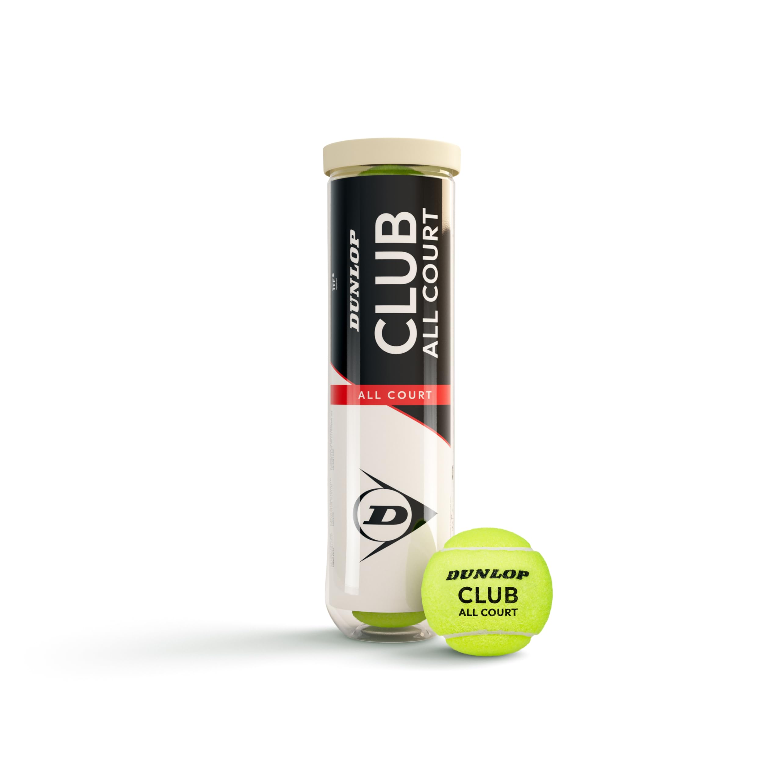 DUNLOP Tennis Club All Court, per campi in sabbia, terra battuta e prato, 4 palline
