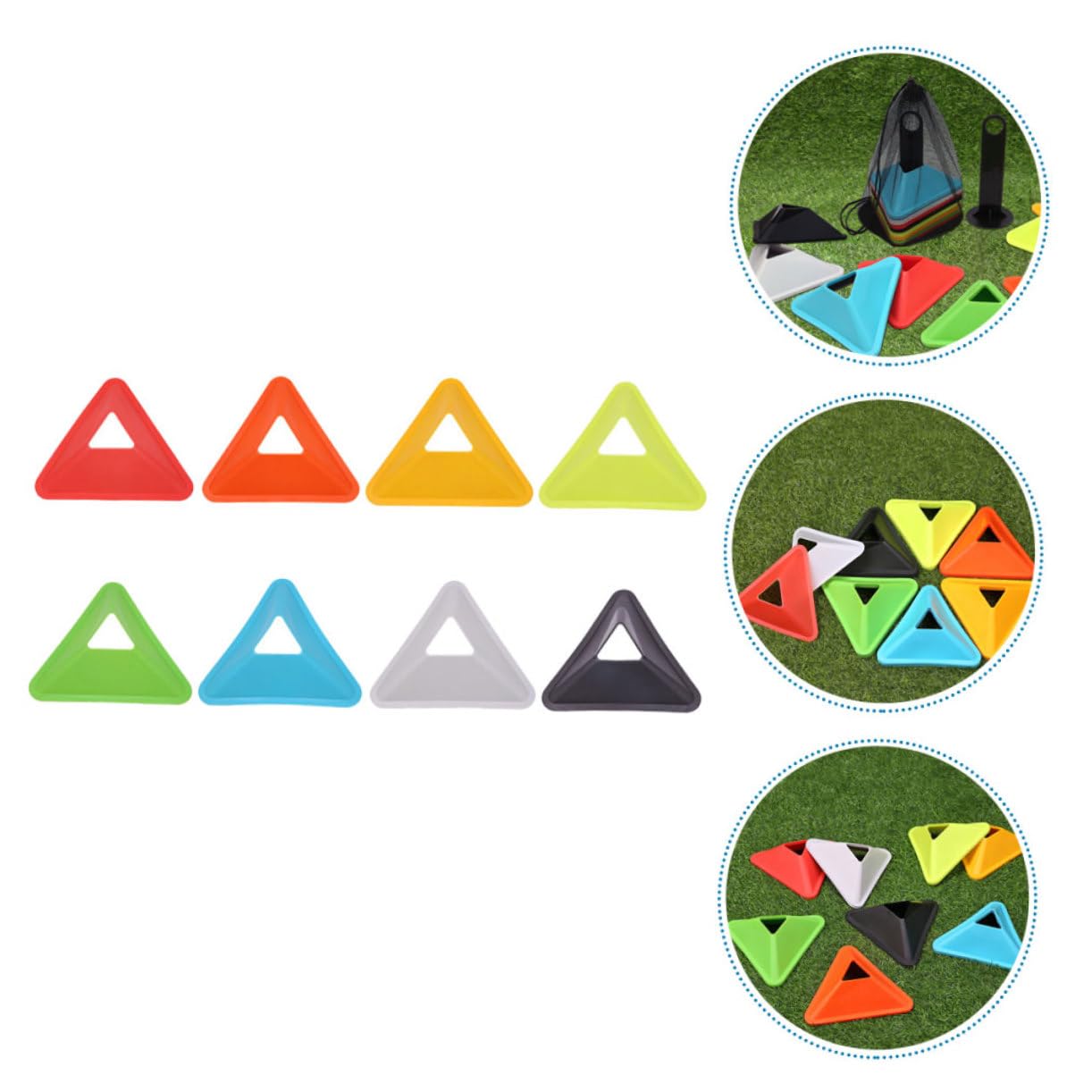 Sosoport Fußball-Logo-Platte Heller Fußball Fußballtrainingsausrüstung Fußball-trainingskegel Farbige Zapfen Bunte Fußballtrainingskegel Basketballkegel Sport