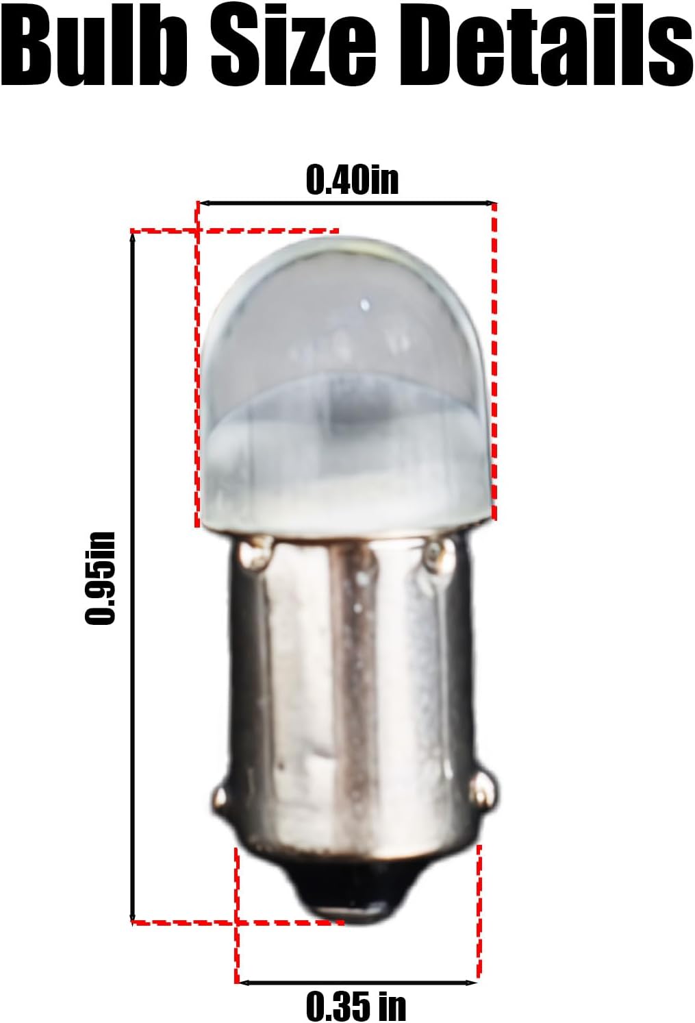 4PCS Push-In BA9S 6V LED Light Bulb Compatible with Bernina 1020 1030 1031 1080 1130 1230 1530 Sewing Machines, Replace 3055000 3055000-LED 3055000-G