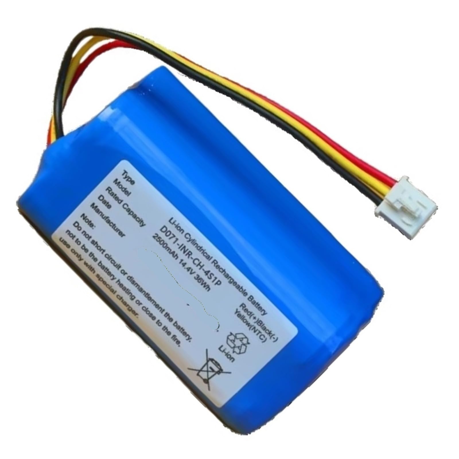 Batterie Au Lithium Rechargeable 14.4V D071-INR-CH-4S1P 2500mAh 36Wh, Compatible For COHN, Alimentation De Secours Cylindrique