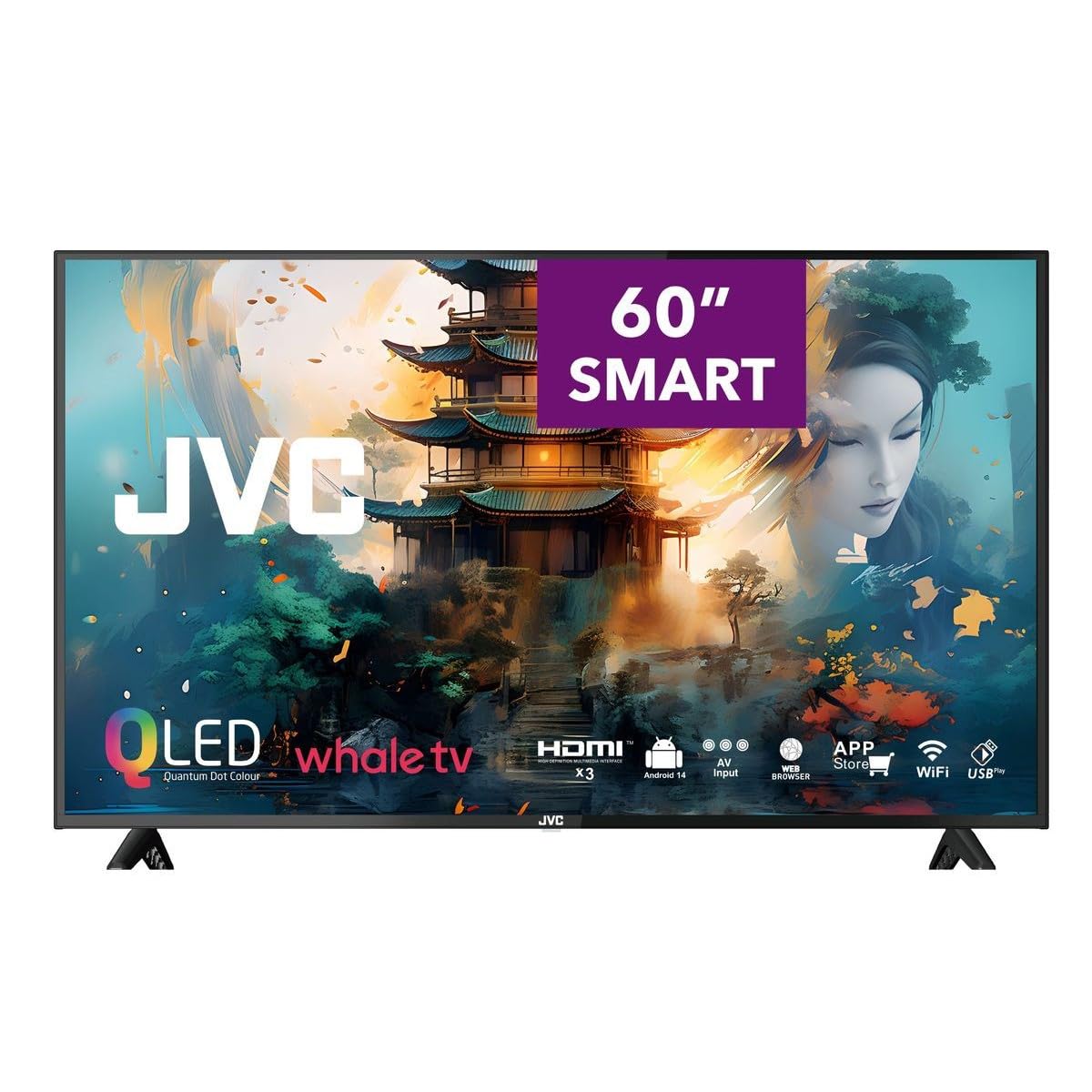 JVC 60インチ JVC LT-60NQ7165 QLED Android 60-Inch Smart TV : Amazon.co.za