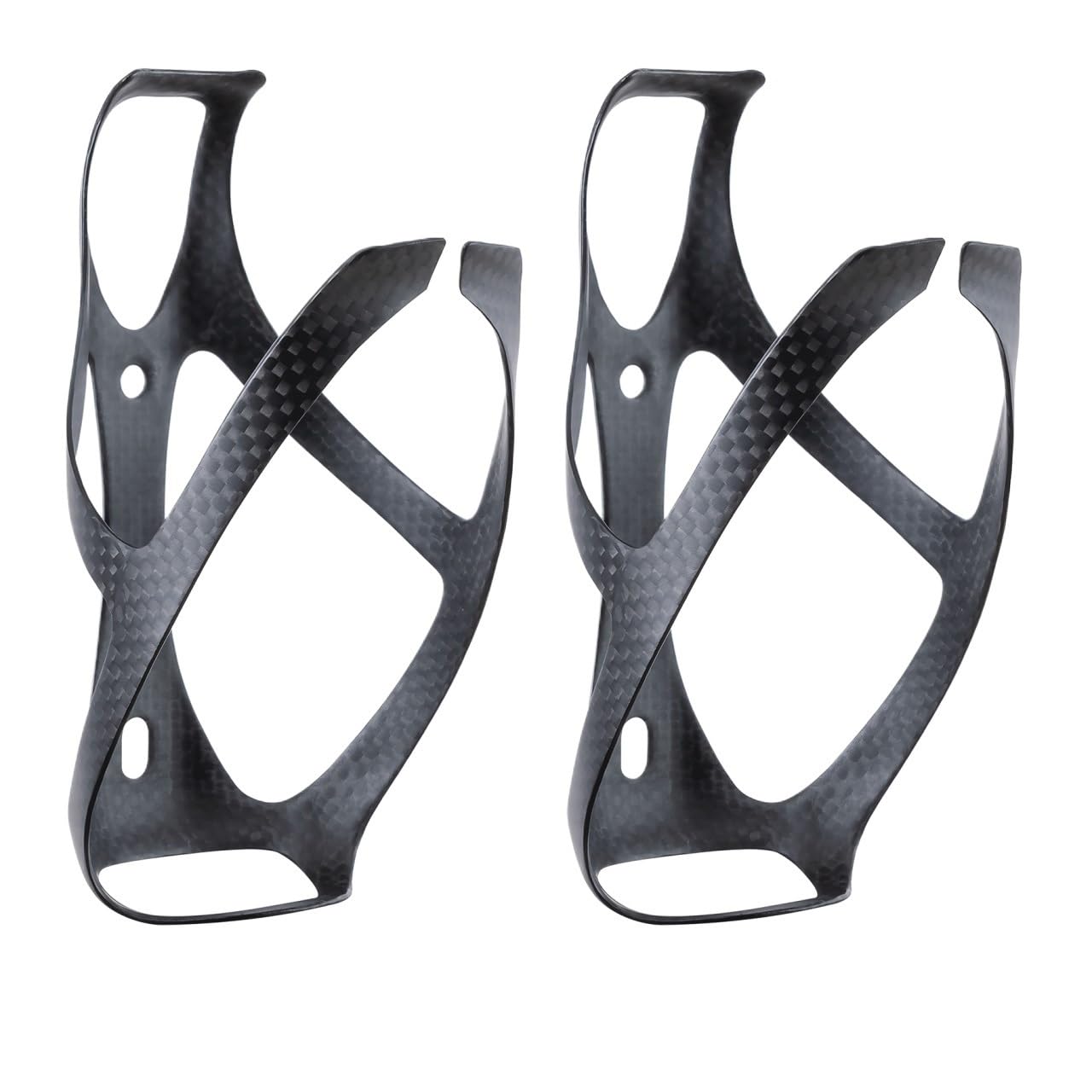 GeträNkehalter Fahrrad 3K Carbonfaser-Flaschenhalter for Fahrräder, MTB, Rennrad, Flaschenhalter, Mattschwarz, Gewicht (16 ± 2 g) Fahrrad Flaschenhalter(Matte Black 2Pieces)