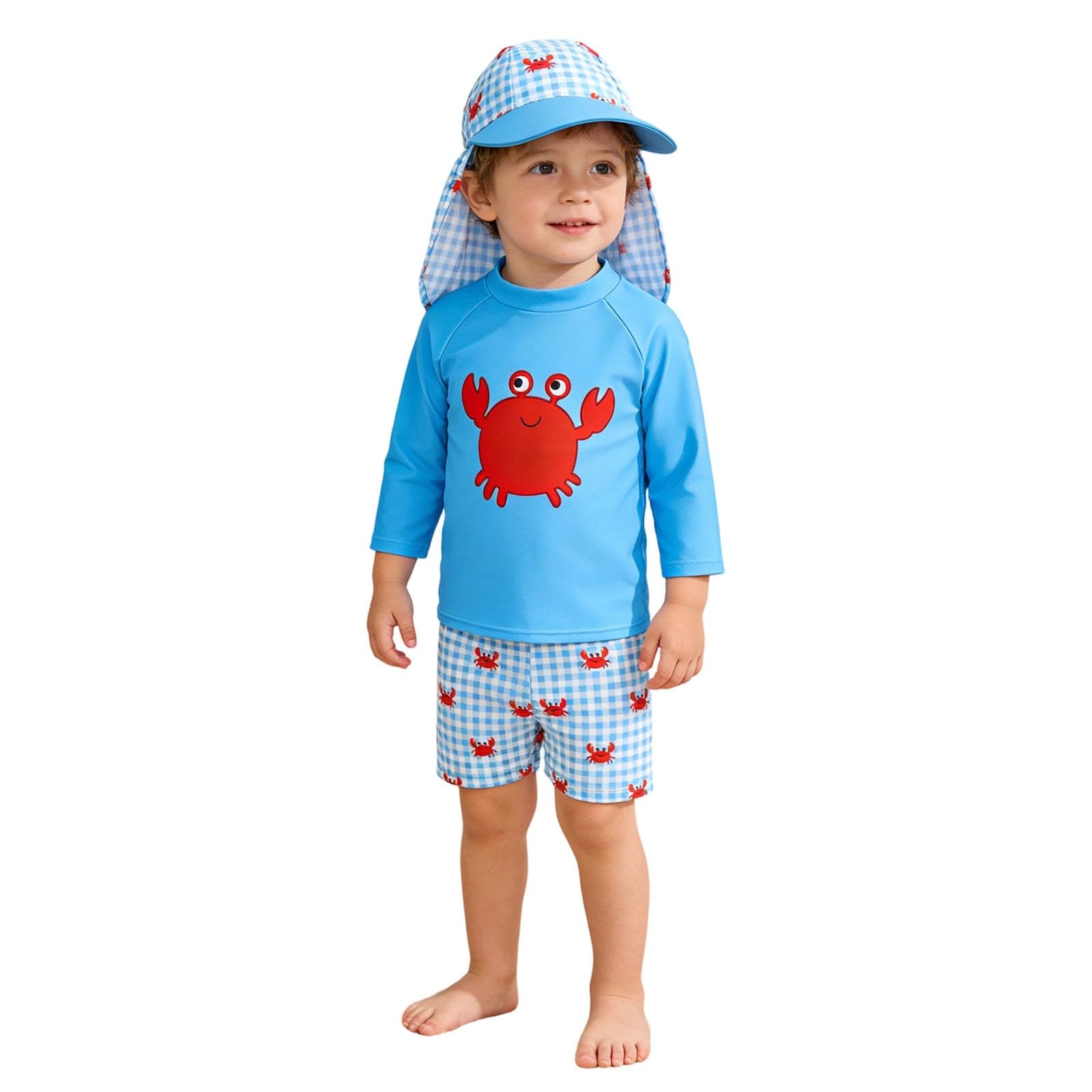 Costume Neonato Mare Costume Anti UV Bambino Bimba 3 Anni Pantaloncino Bambina Costumino Bandana Mutande Copripannolino Piscina Tuta Alette Nuoto Bambini UPF 50 7 Magliette Protezione Solare Corto