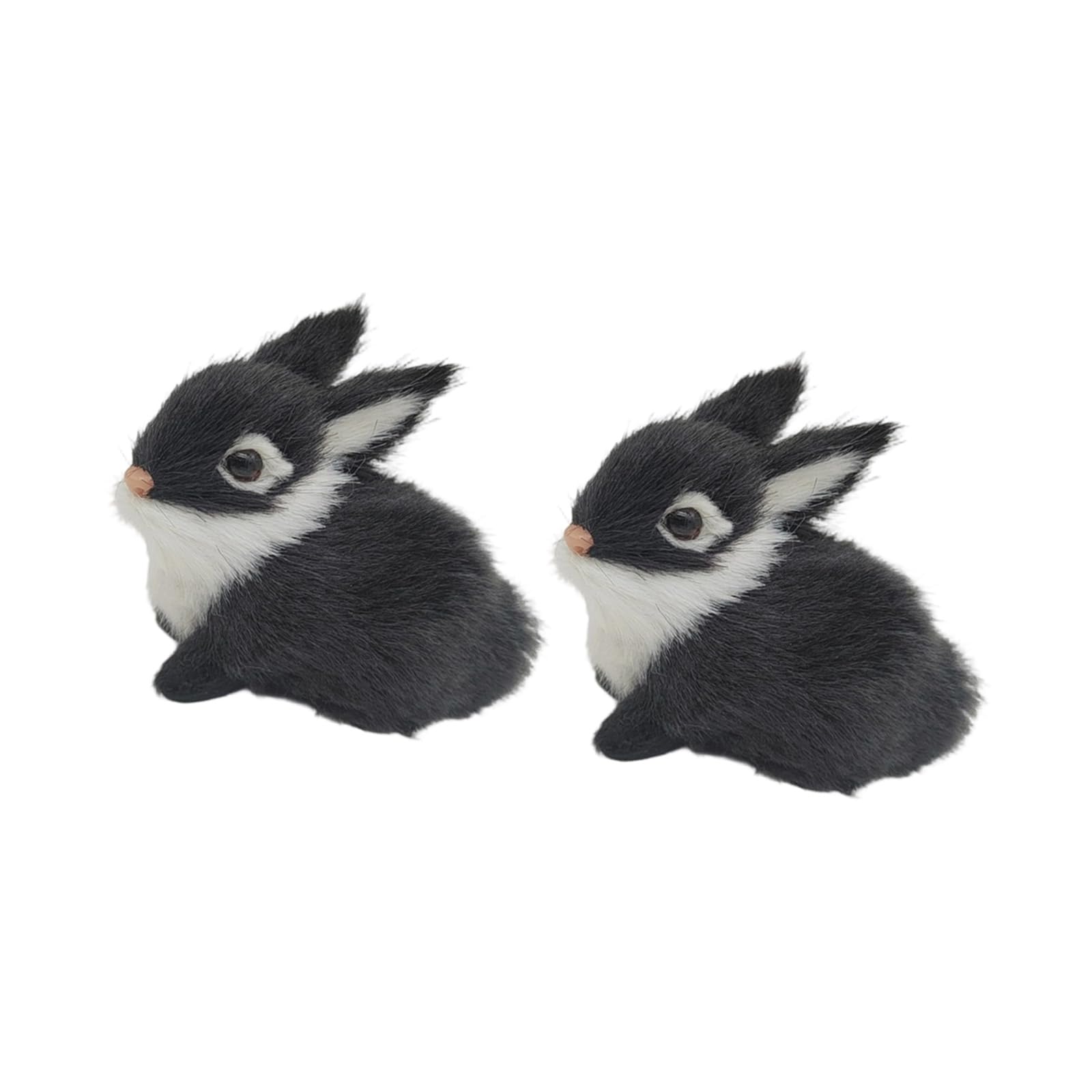 Shunzhong Realistic Plush Rabbits Figurine Stuffed Animal Toy Spring Home Decor Easter Bunnies Statue Rabbits Stuffe Animal