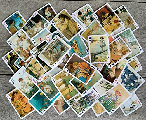 Baraja de Póker con 54 cartas vintage para niños miniatura 4