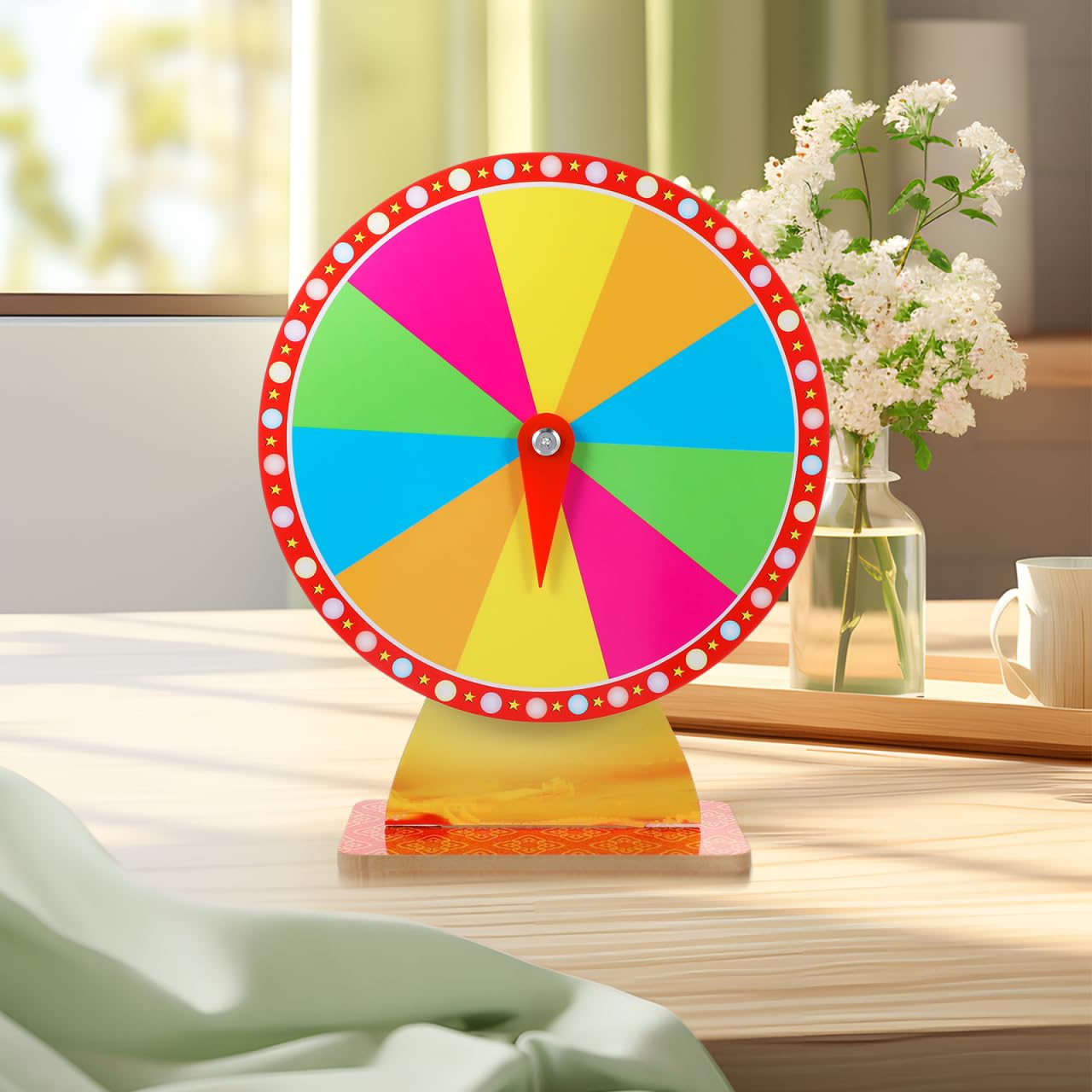 Toddmomy Accesorio De Fiesta Ruleta De Mesa Fiestas Rueda De La Ruleta Rueda De La Lotería Rueda De La Fortuna para El Carnaval Y La Feria Comercial Máquina De Lotería De Fiesta