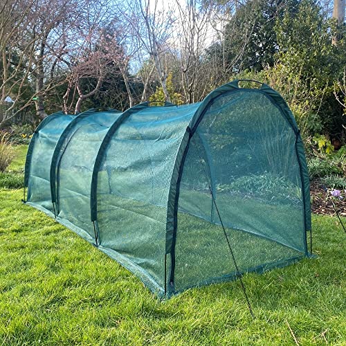 GardenSkill Net Grow Tunnel - Garden Growhouse Cloche for Protecting Fruit Vegetables Plants (3m x...