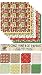 Paper Pack (24sh 6"x6") Bright Christmas FLONZ Vintage Paper for Scrapbooking and Craft