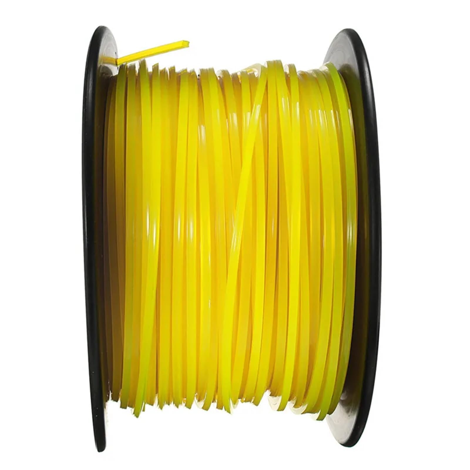 Línea de strimmer, compatible con Stihl, hilo cuadrado de nailon, 3mm | Amarillo, 100M, para cortar césped cortacésped