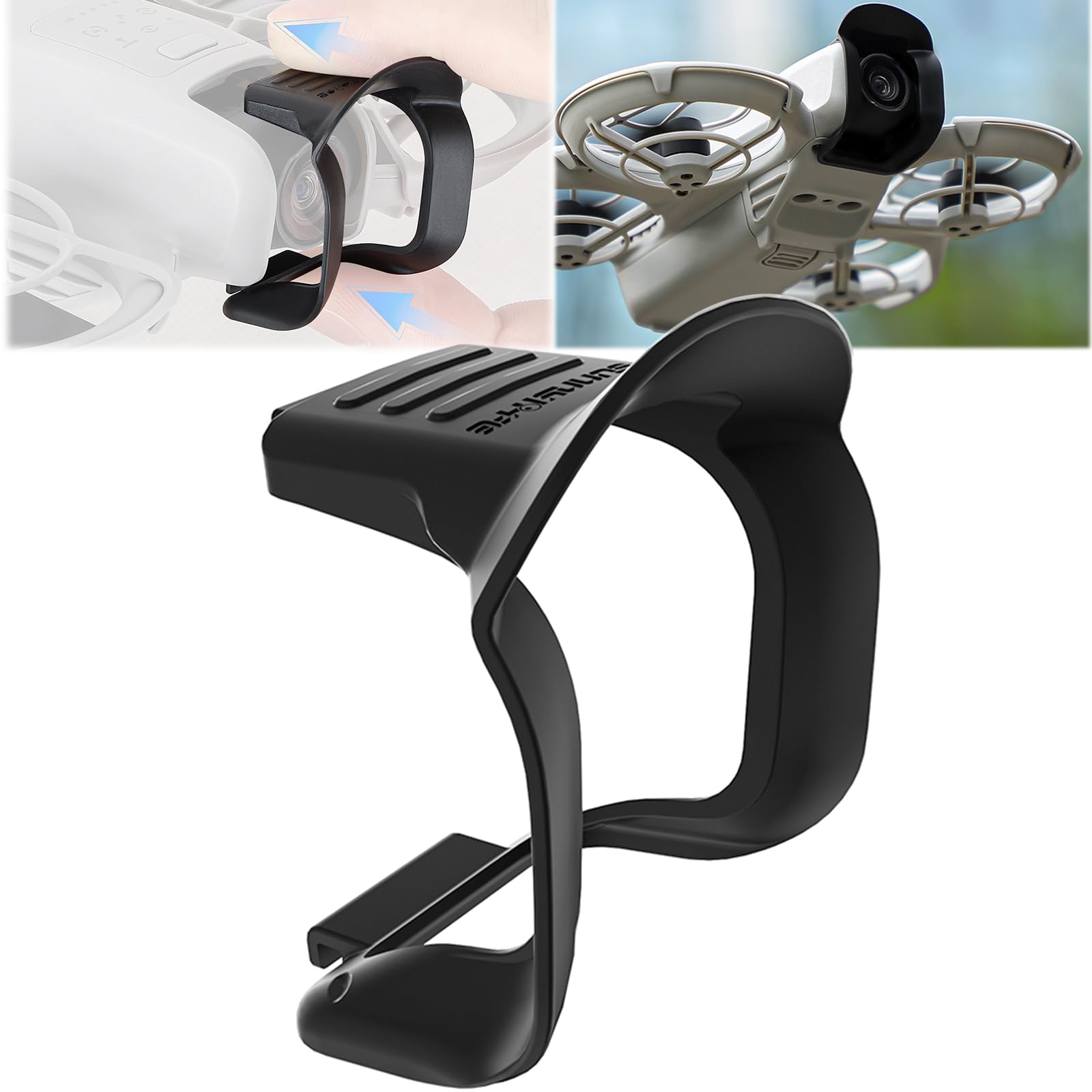 Paraluce Per DJI Neo - Protezione Gimbal E Obiettivo Antiriflesso, Accessorio In Plastica Leggera 2g, Copertura Antiluce Per Drone (Nero)