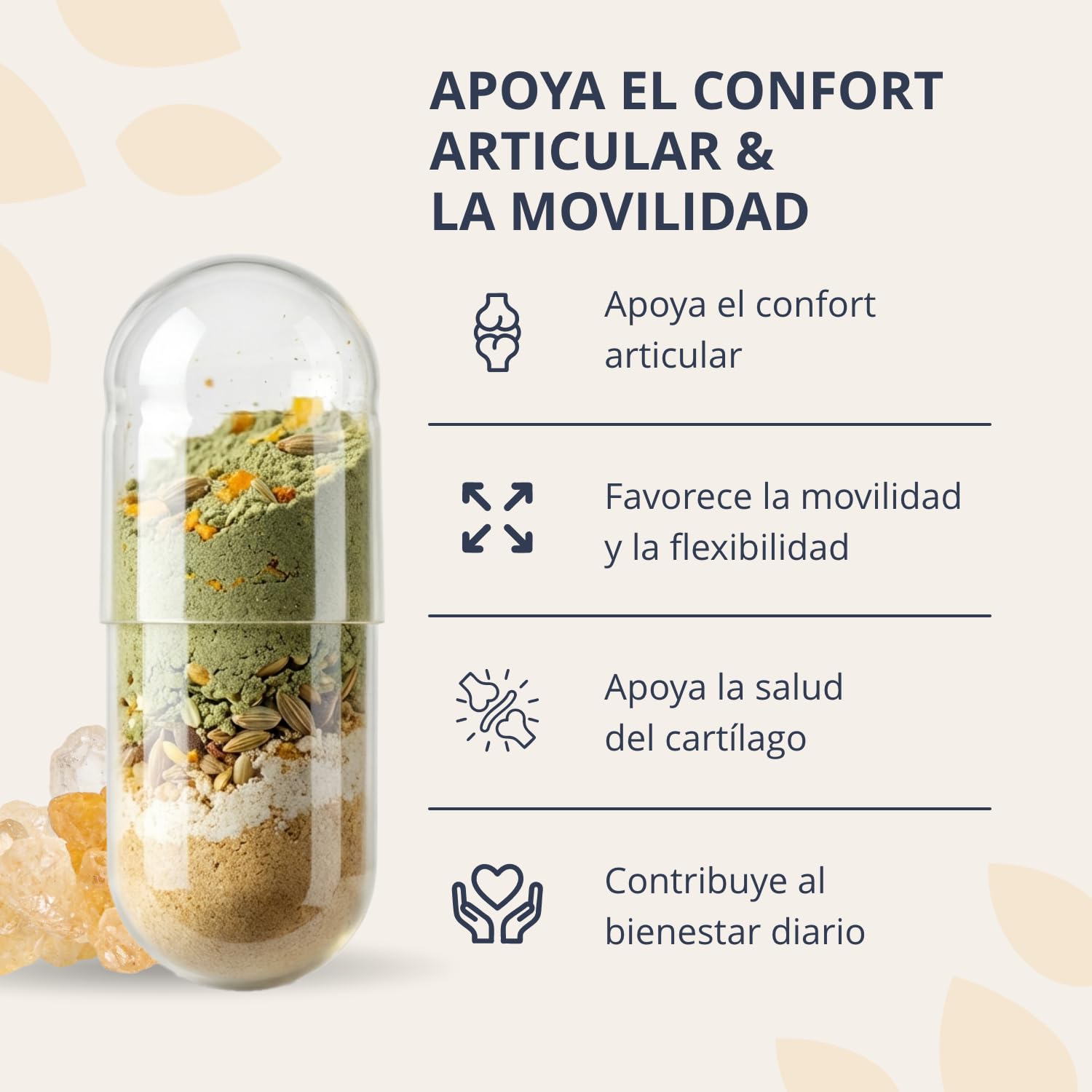 Golden Tree Active Move – Complemento Articulaciones, 60 Cápsulas | Con Boswellia, Ácido Hialurónico, Colágeno UC-II y Vitamina C – Cápsulas de Soporte Articular