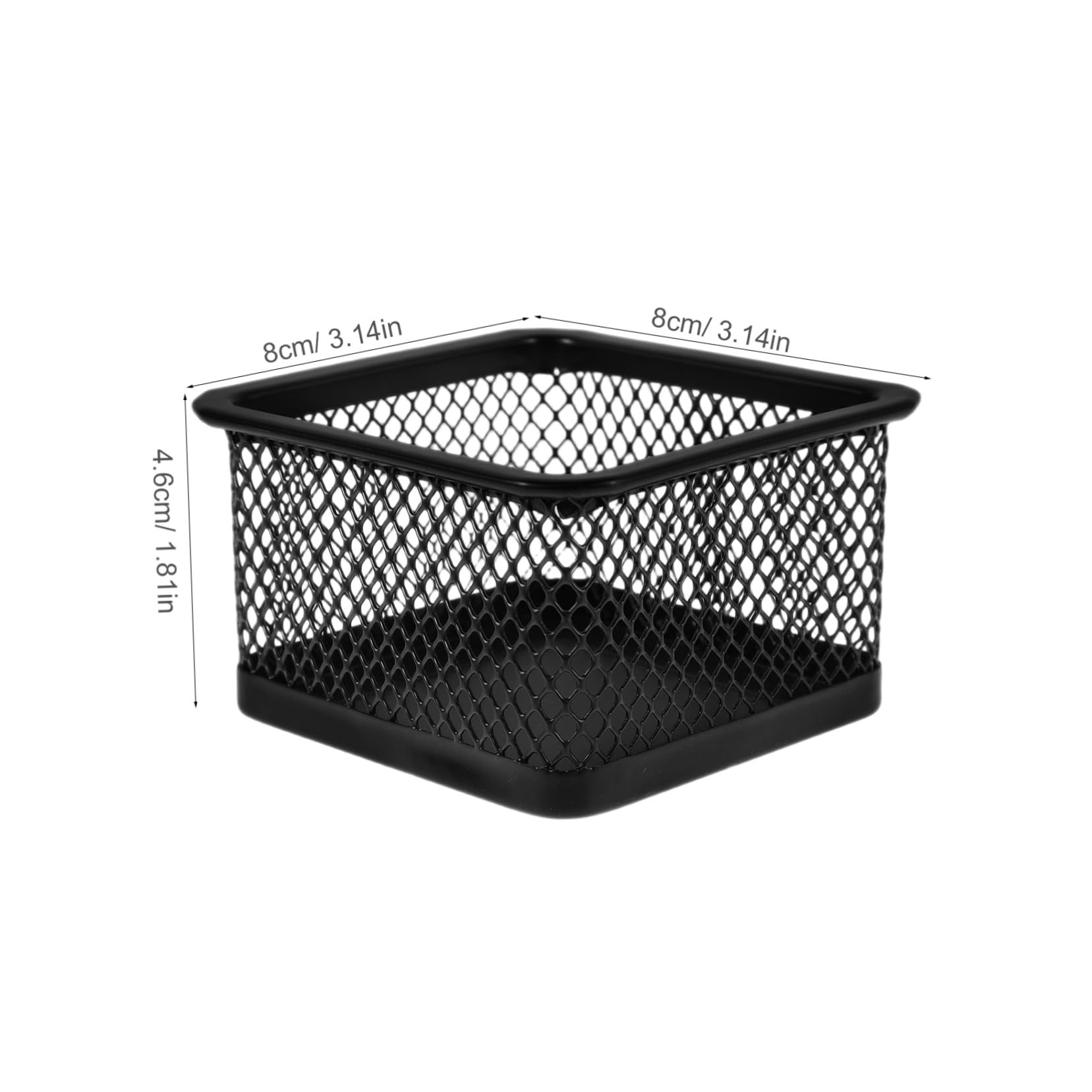 FONDOTIN 4pcs Metal Mesh Clip Holder Stylish Desktop Storage Organizer for Office School Supplies Snacks and Study Essentials