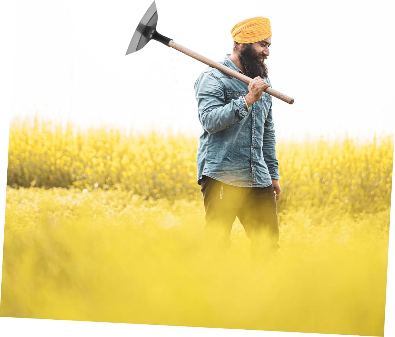 Heavy Duty Manganese Steel Hoe for Gardening and Farming Versatile Weeding Tool for Soil Loosening and Planting Durable Agricultural Tool for Efficient Work