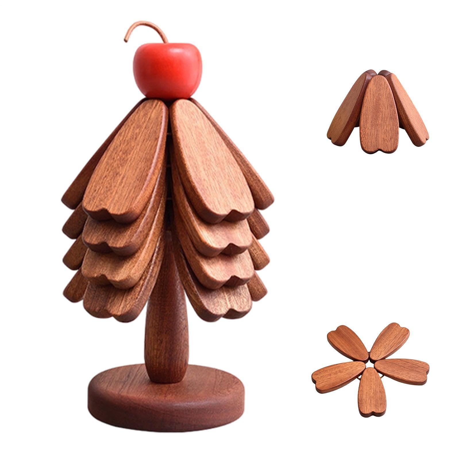 Dessous de Plat en Bois pour Mets Chauds Support Décoratif en Bois pour