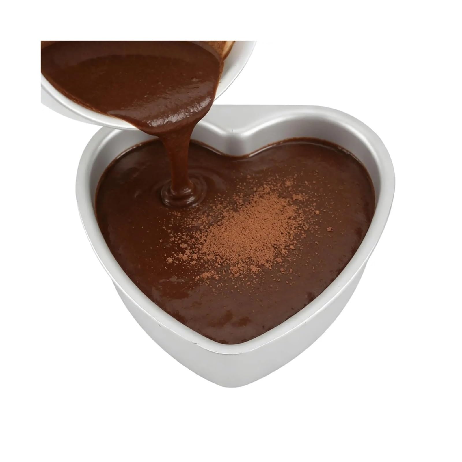 Molde for pasteles en forma de corazón 6/8/10 pulgadas compatible for hornear(10 inches)