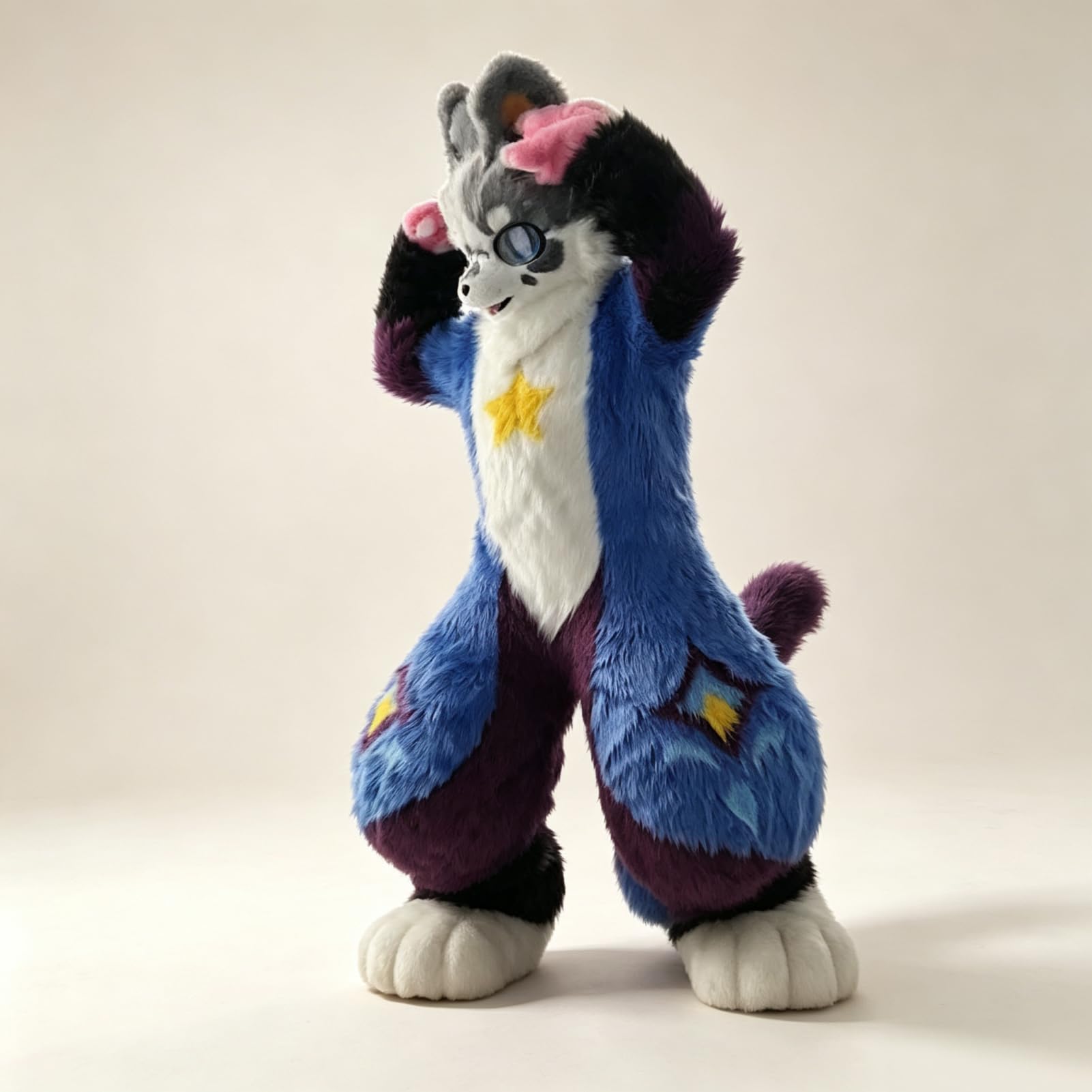 Furry Fursuit pełny kostium maskotki realistyczny strój cosplay | Dostępny w wielu kolorach z możliwością dostosowania rozmiarów. Idealny na imprezy, karnawały, pokazy cosplay i spotkania fur