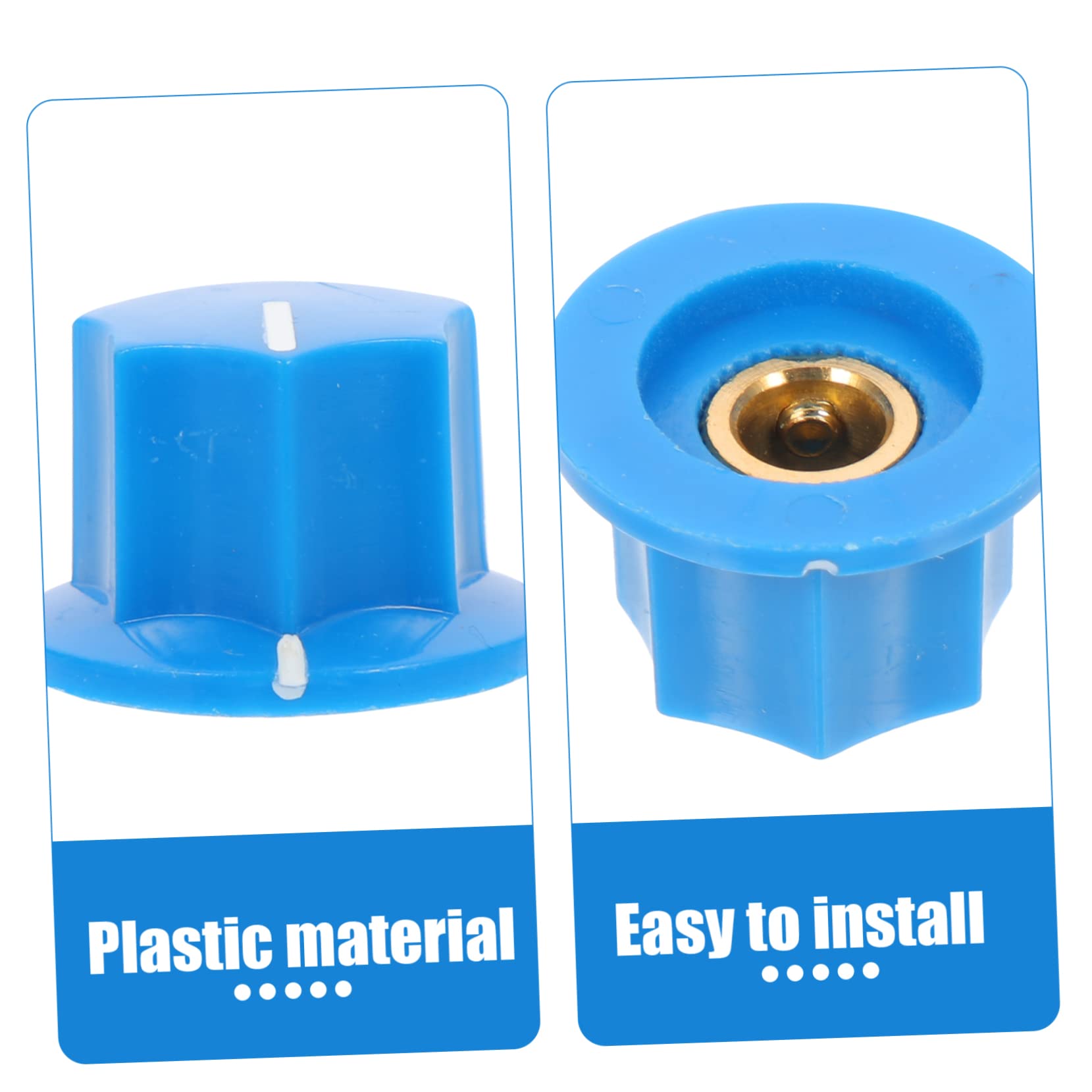 VANZACK 1 Set Decorative Potentiometer Knobs with Screwdriver Control Knobs for Guitar Accessories Volume Tone Control Easy to Install for Electric Instruments