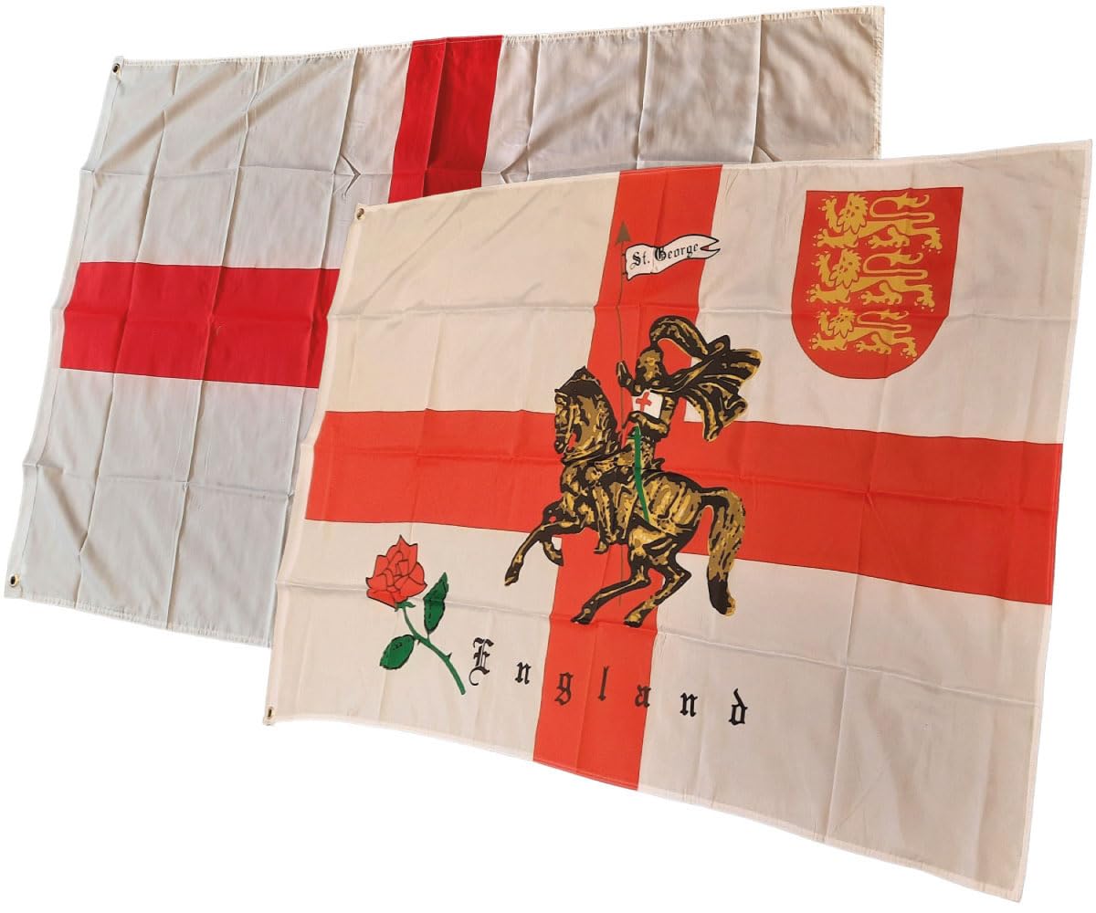 England & Rose Lion Flag 3ft x 2ft 75d Premium Polyester Suitable For Flagpoles
