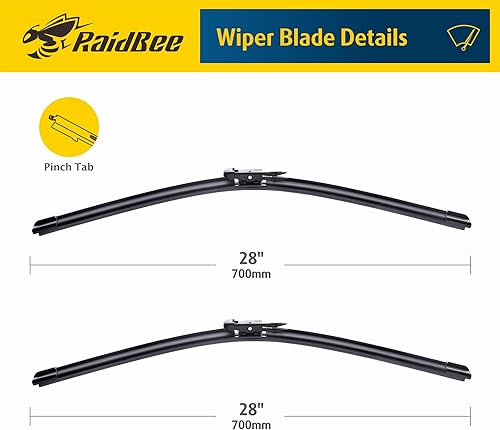 Miniatura 4 de RaidBee Limpiaparabrisas de repuesto OEM para Ford Edge 2020-15, Escape 19-13, Focus 18-12, limpiaparabrisas delantero para mi automóvil,