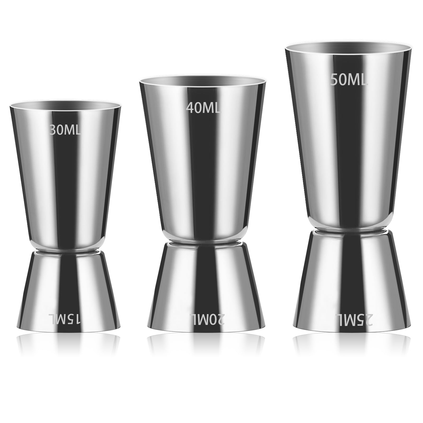 Dosatore Da Cocktail In Acciaio Inox 304 – Jigger 75ml Con Graduazioni ML/OZ/TBSP Per Bar E Mixologia