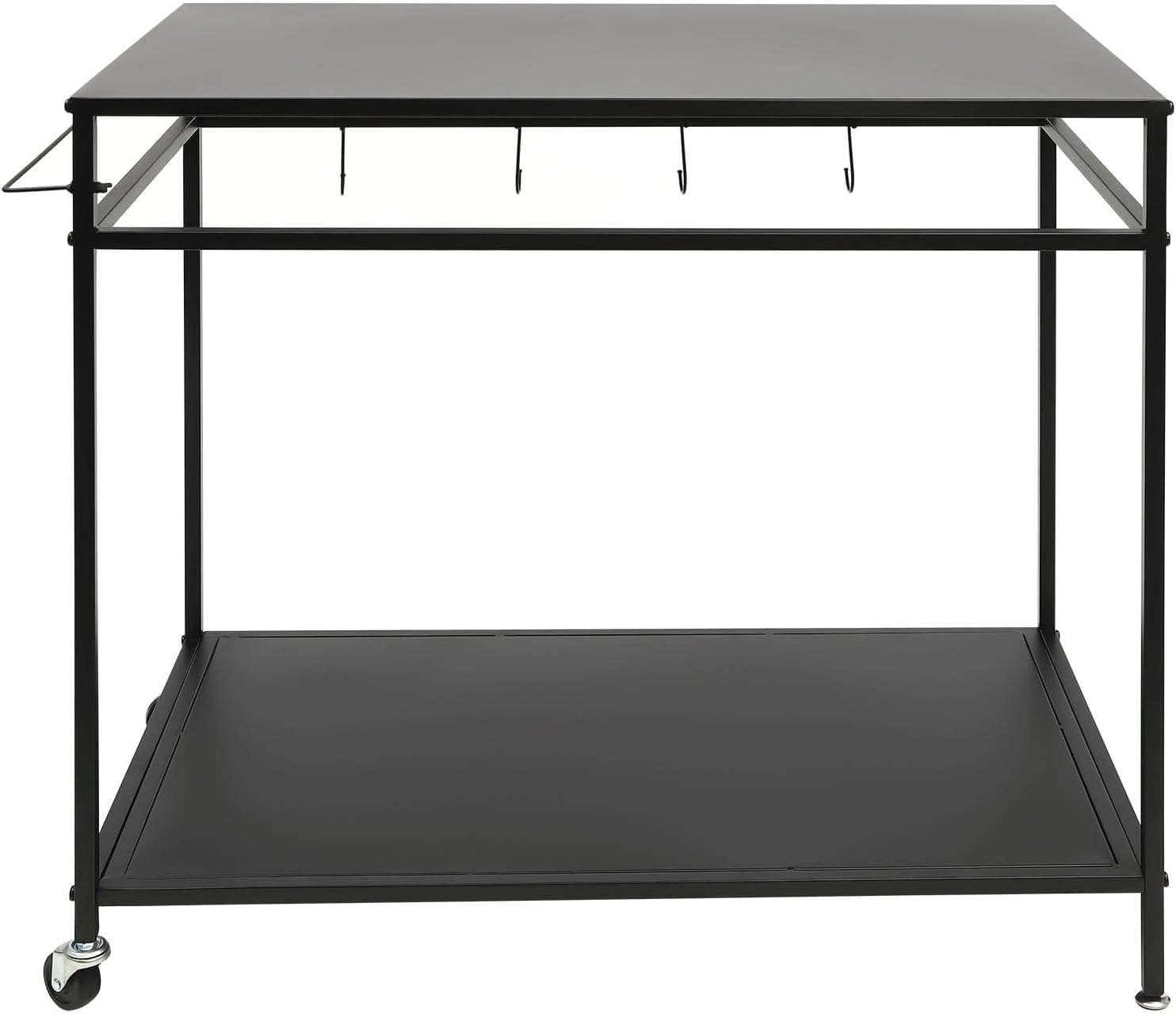 GDAE10 Dining Cart Table with Shelf,Movable Outdoor Grill