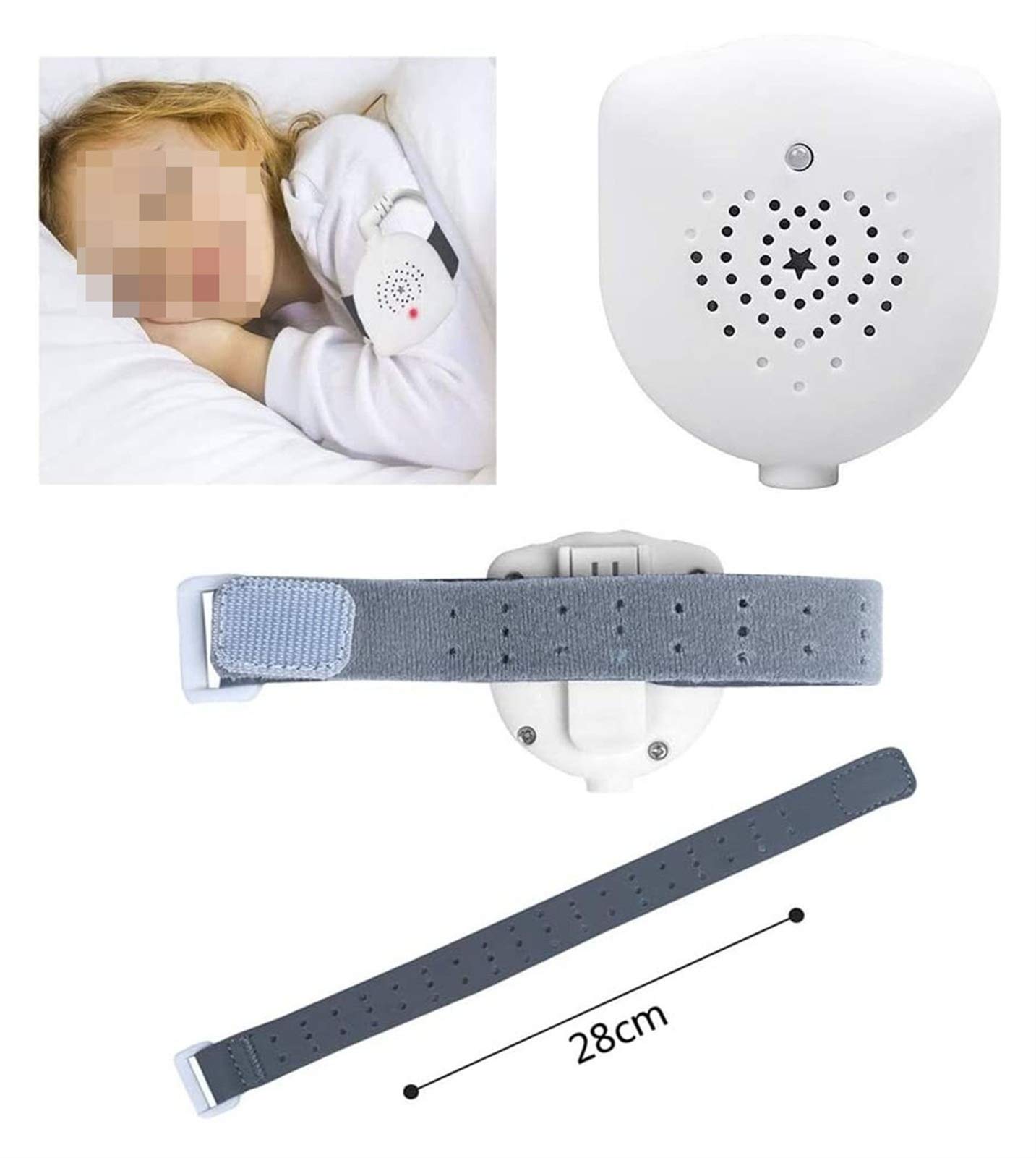 Bed Wetting Trainer Incontinence Alarm with Music and Vibration Bedwetting Alarm for Enuresis Treatm