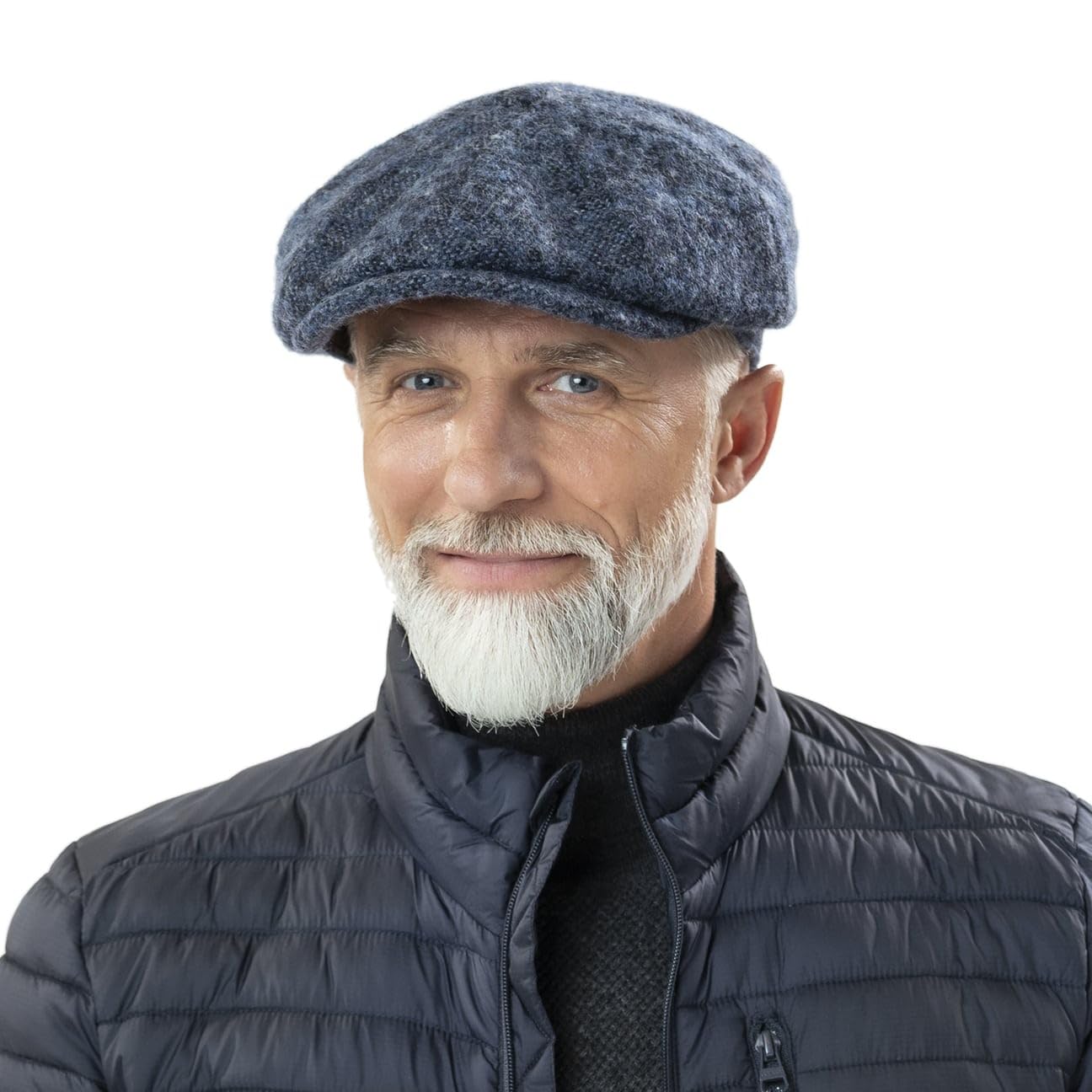Stetson Hatteras Gorra Newsboy Donegal Tweed Lana Virgen Mezclado Multicolor Unisex Otono Invierno