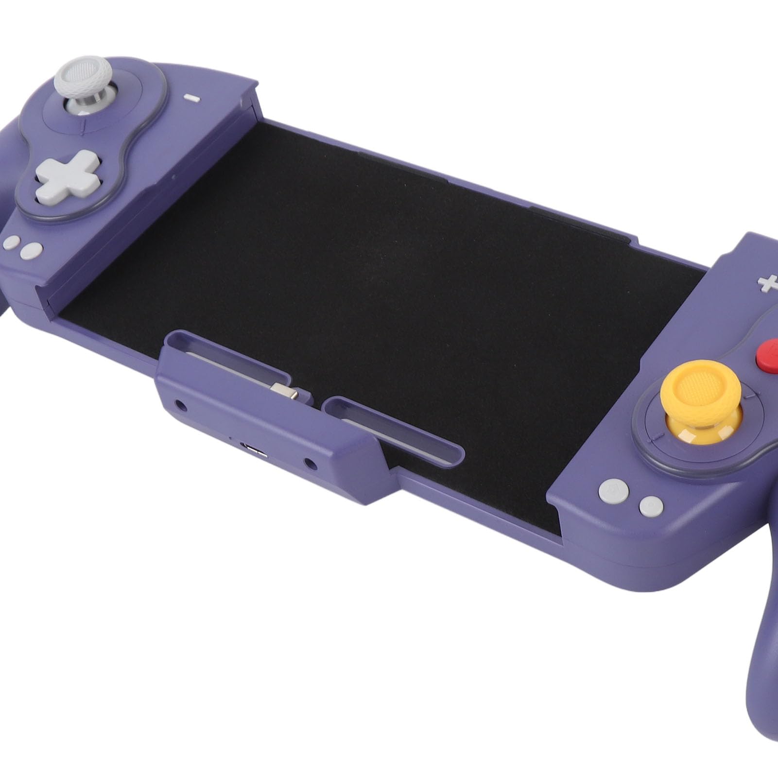 Controlador Joypad Inalámbrico con Teclas Mecánicas RGB con Ajustable para Interruptor y Interruptor OLED, Joypad Ligero de una Pieza para Jugadores (PURPLE)