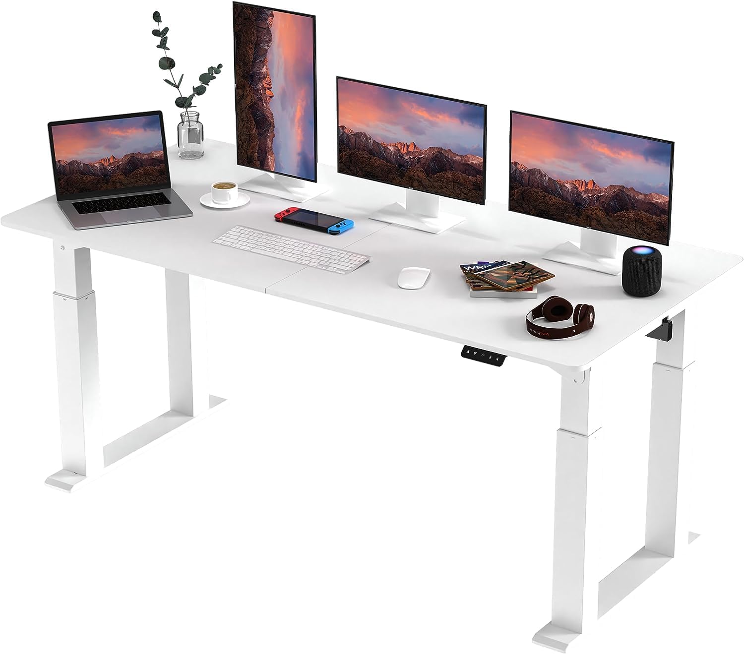 SANODESK QS2+180 * 80cm Dual Motors Standing Desk Height Adjustable