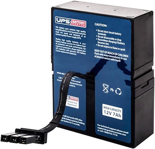 Paquete de baterías de repuesto compatibles con APC Back-UPS NS 1250 (BN1250)