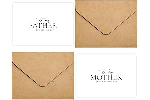 Set of 2 Wedding Day Card for Parents, Parents Of The Bride/Groom Gifts