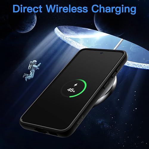 Miniatura 7 de JETech Funda mate para Samsung Galaxy S23 5G de 61 pulgadas cubierta protectora delgada de teléfono con parte trasera translúcida antihuellas negro