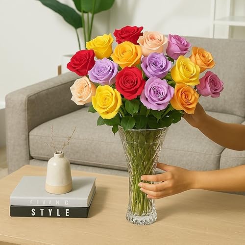 Miniatura 6 de Aquarossa Farms Flores para entrega, ramo de flores frescas, seleccionadas a mano de la granja, regalo para cumpleaños, aniversario o simplemente